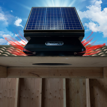roof mount solar attic fan
